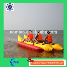 Durable 10 people inflatable banana boat, funny inflatable boat cheap floating boat for sale